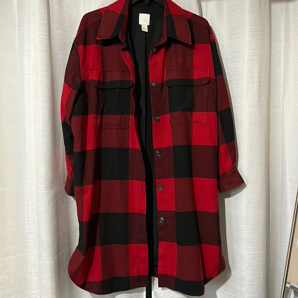 HM Buffalo Plaid Long Shacket